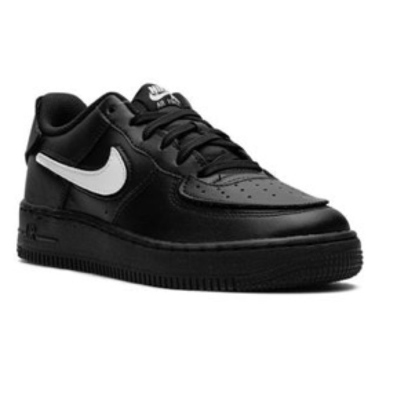 NIKE Air Force-1 AF-1 1/1 GS Black Patchwork Sneakers DB2812-001- Size Y… - Picture 4 of 16